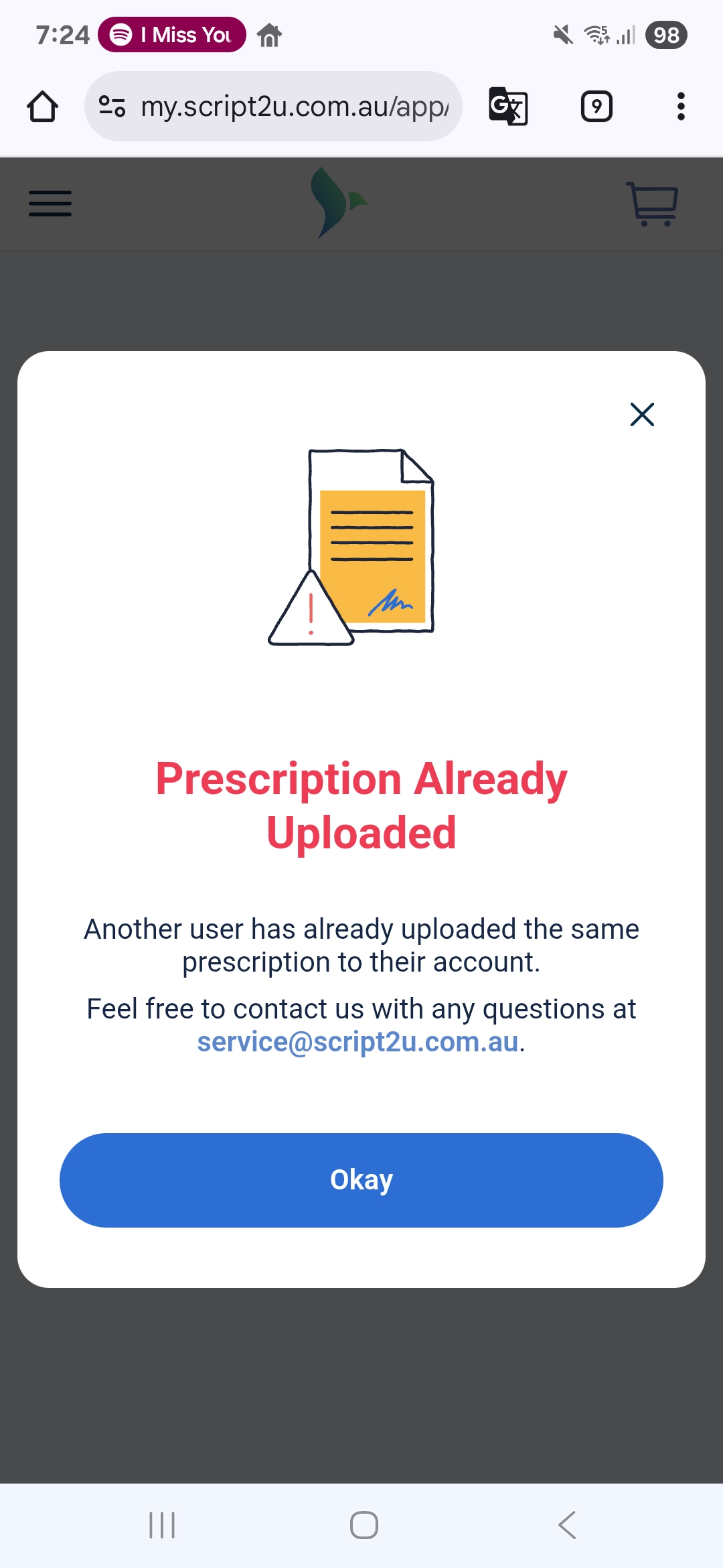Prescription already uploaded error.jpeg